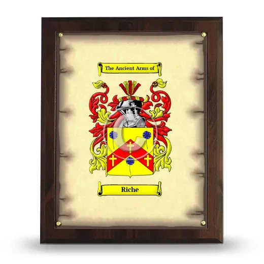 Riche Coat of Arms Plaque