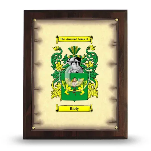 Riely Coat of Arms Plaque