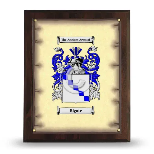 Rigate Coat of Arms Plaque