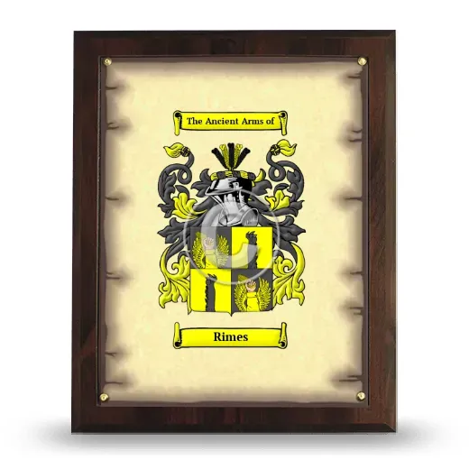 Rimes Coat of Arms Plaque