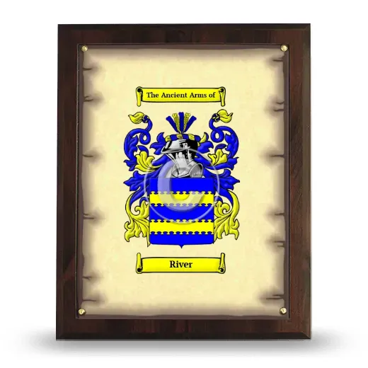 River Coat of Arms Plaque
