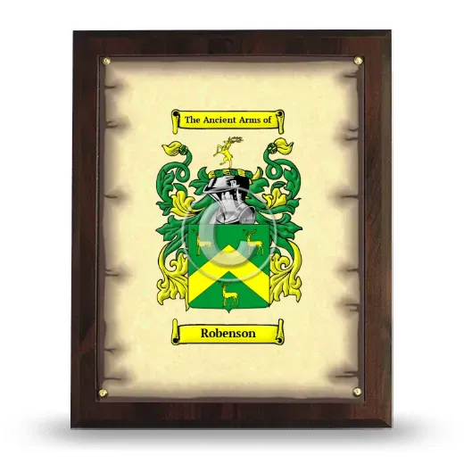 Robenson Coat of Arms Plaque