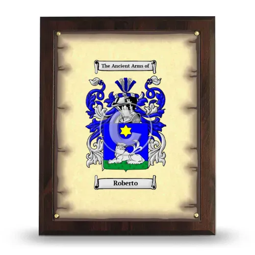 Roberto Coat of Arms Plaque