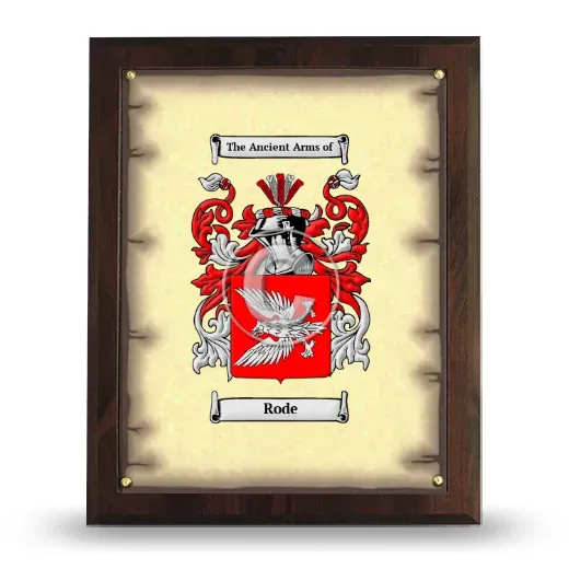 Rode Coat of Arms Plaque