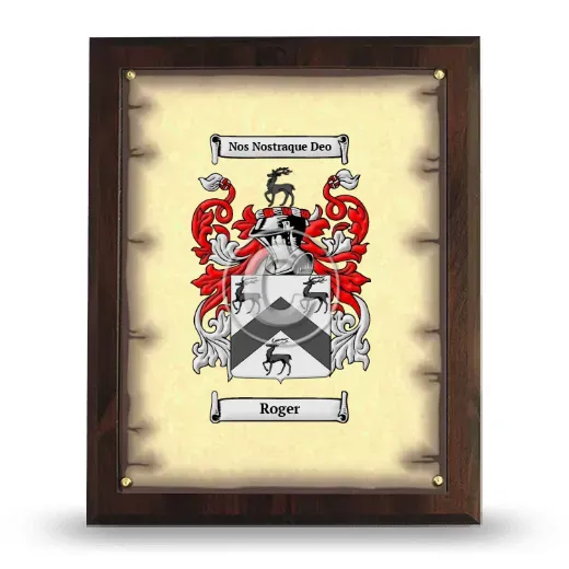 Roger Coat of Arms Plaque