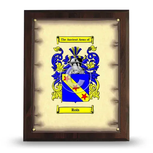 Rois Coat of Arms Plaque