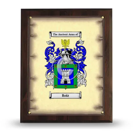 Roiz Coat of Arms Plaque
