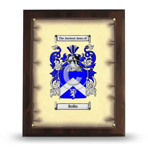 Rolin Coat of Arms Plaque