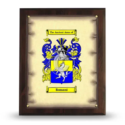Romani Coat of Arms Plaque