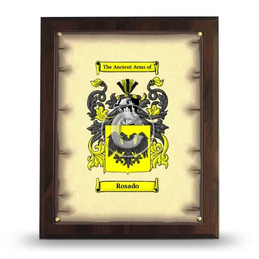 Rosado Coat of Arms Plaque