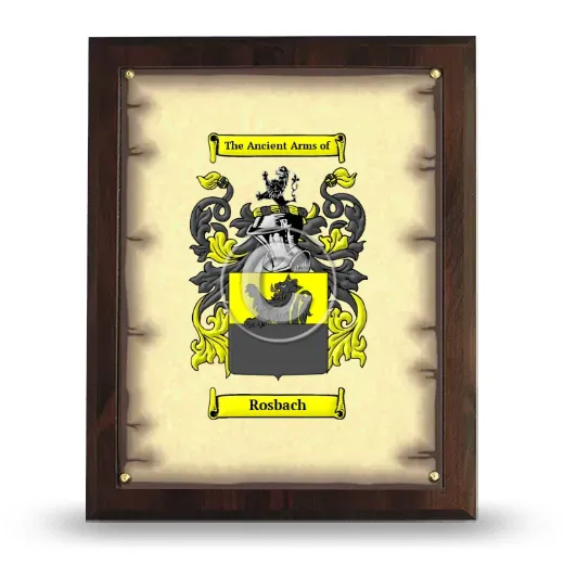 Rosbach Coat of Arms Plaque