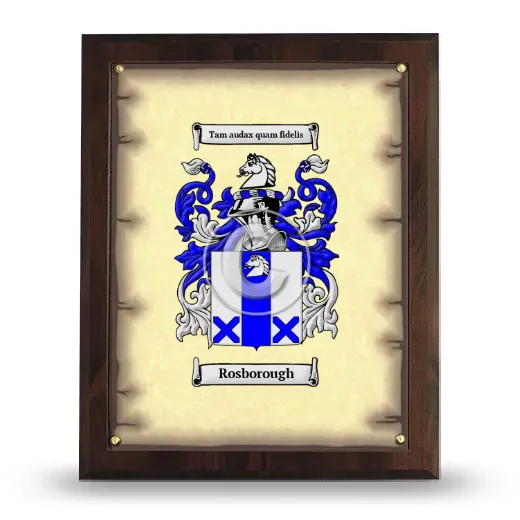 Rosborough Coat of Arms Plaque
