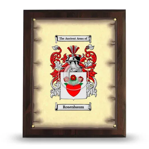 Rosenbaum Coat of Arms Plaque