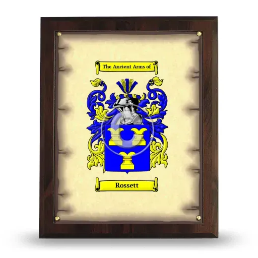 Rossett Coat of Arms Plaque