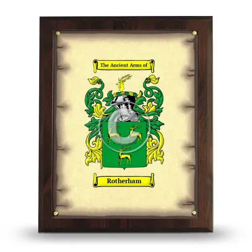 Rotherham Coat of Arms Plaque