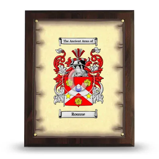 Rousse Coat of Arms Plaque
