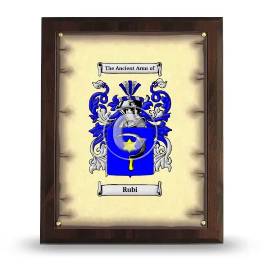 Rubi Coat of Arms Plaque