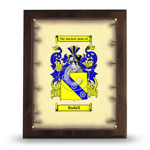 Rudall Coat of Arms Plaque