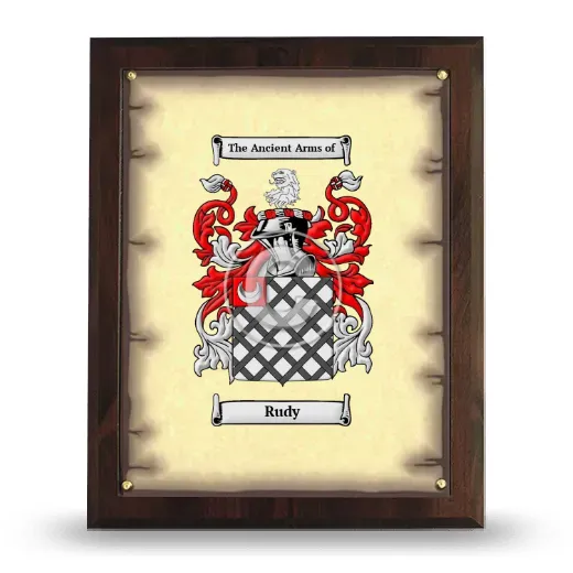 Rudy Coat of Arms Plaque