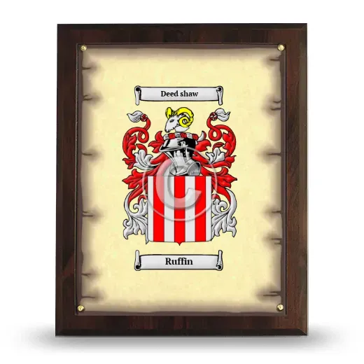 Ruffin Coat of Arms Plaque