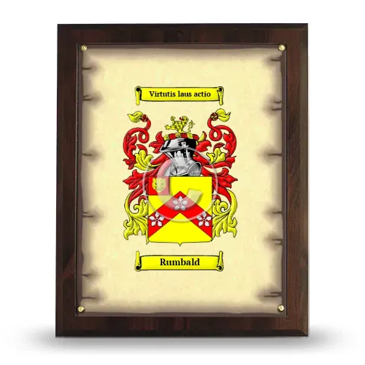 Rumbald Coat of Arms Plaque