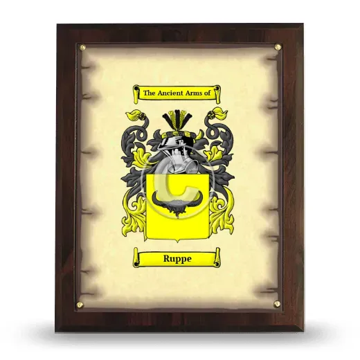Ruppe Coat of Arms Plaque