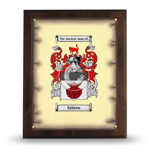 Sabeen Coat of Arms Plaque