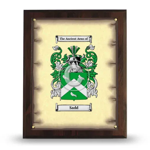 Sadd Coat of Arms Plaque