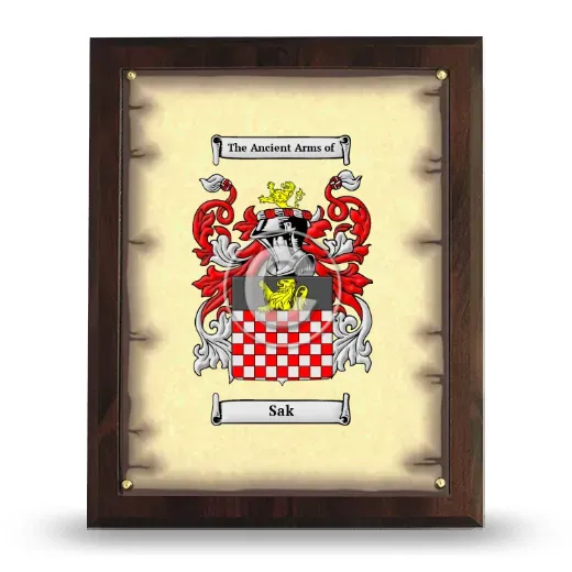 Sak Coat of Arms Plaque