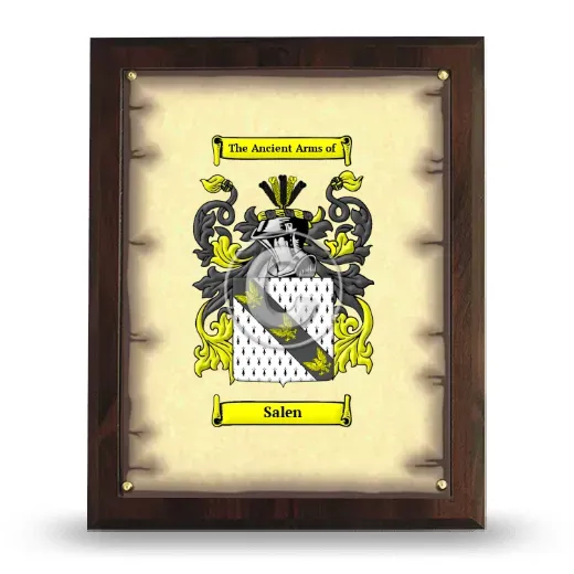 Salen Coat of Arms Plaque