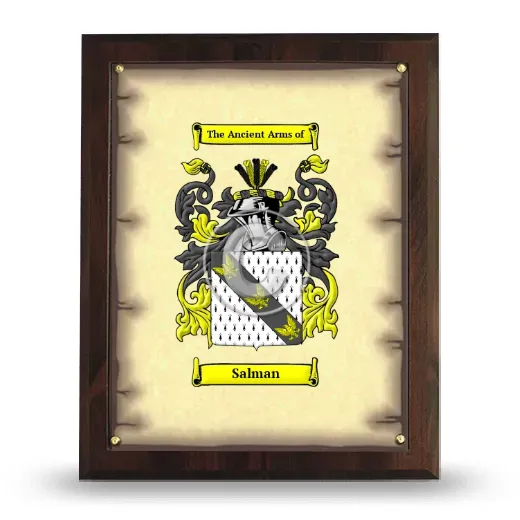 Salman Coat of Arms Plaque