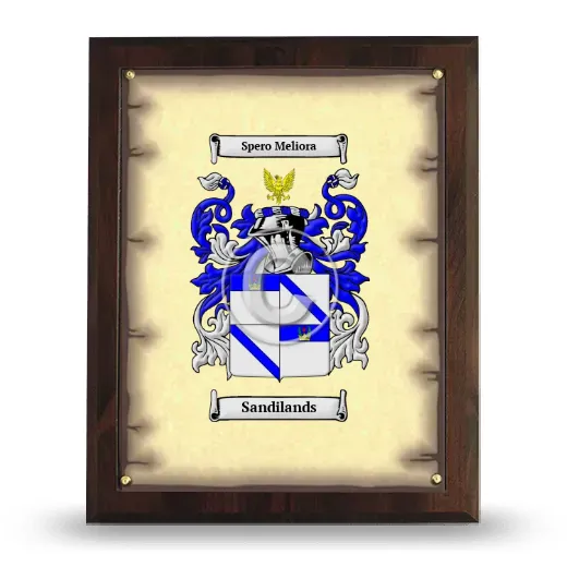 Sandilands Coat of Arms Plaque