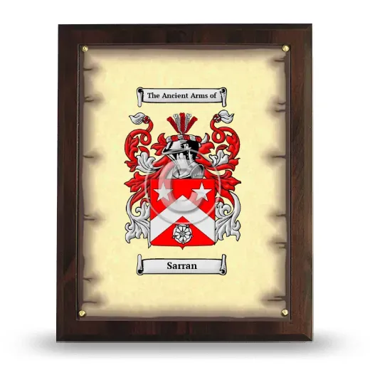 Sarran Coat of Arms Plaque