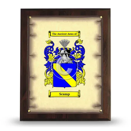 Scamp Coat of Arms Plaque