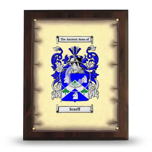 Scarff Coat of Arms Plaque