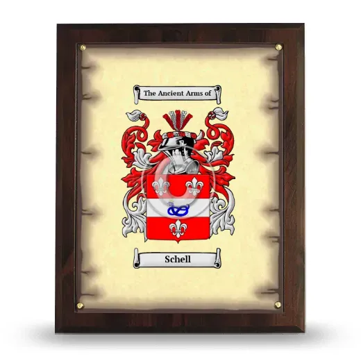 Schell Coat of Arms Plaque