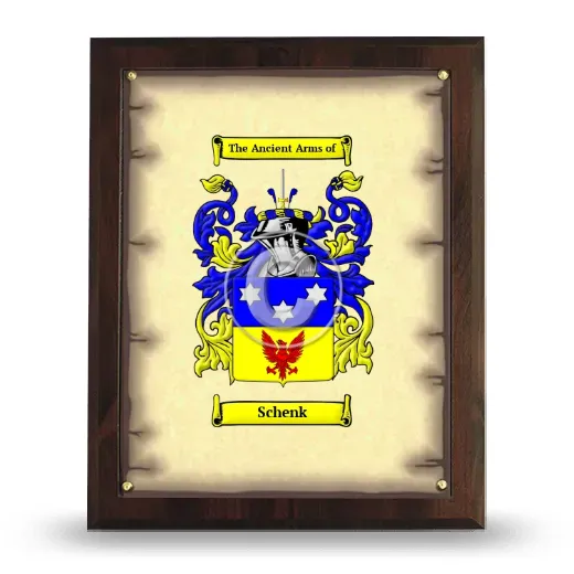Schenk Coat of Arms Plaque