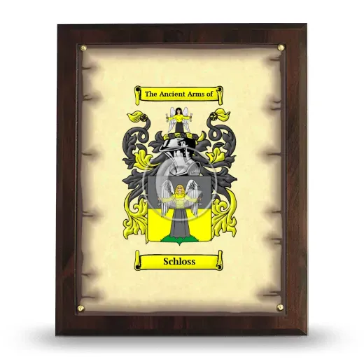 Schloss Coat of Arms Plaque