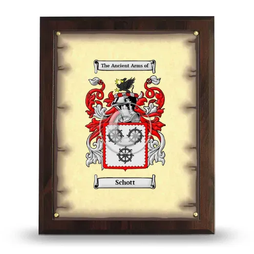 Schott Coat of Arms Plaque