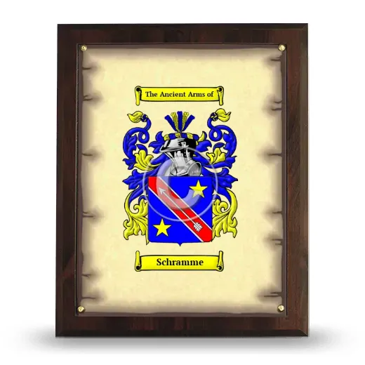 Schramme Coat of Arms Plaque