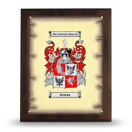 Scorza Coat of Arms Plaque