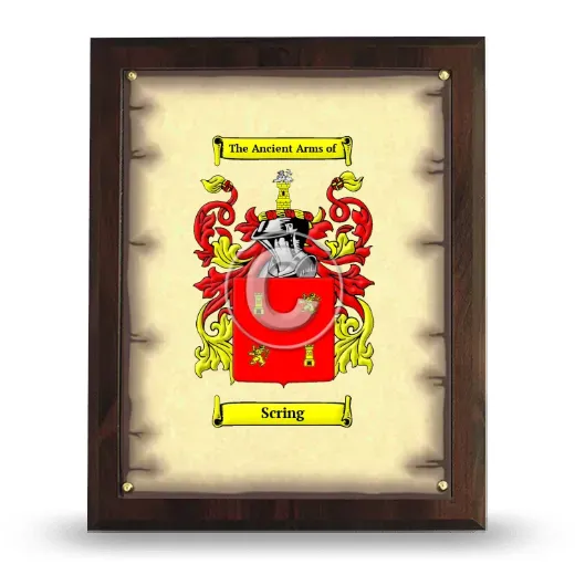 Scring Coat of Arms Plaque