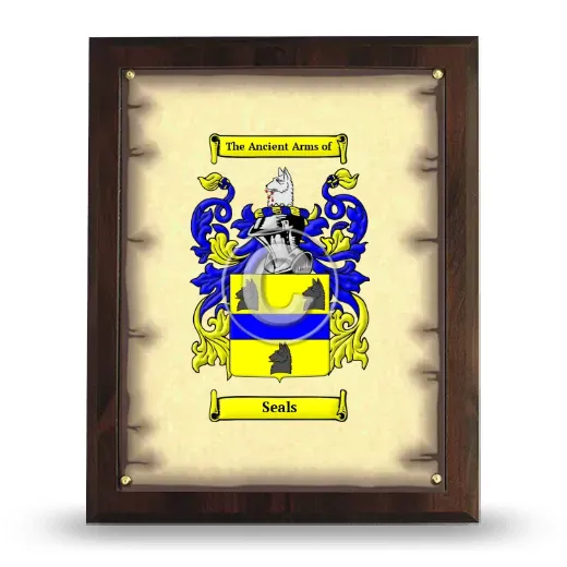 Seals Coat of Arms Plaque