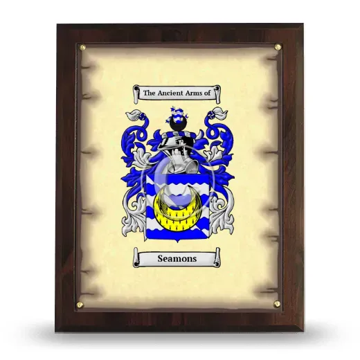 Seamons Coat of Arms Plaque