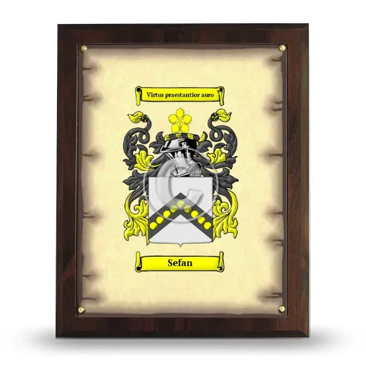 Sefan Coat of Arms Plaque