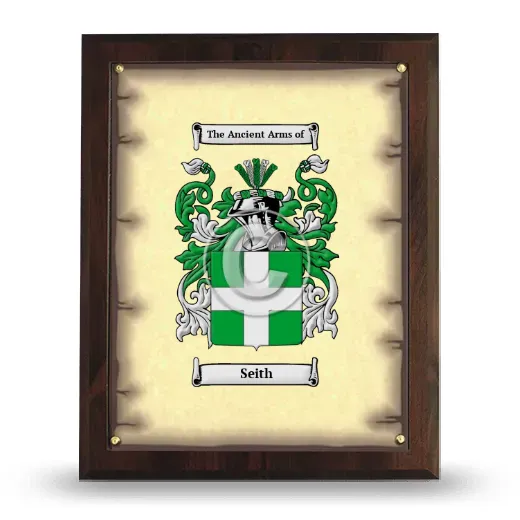 Seith Coat of Arms Plaque