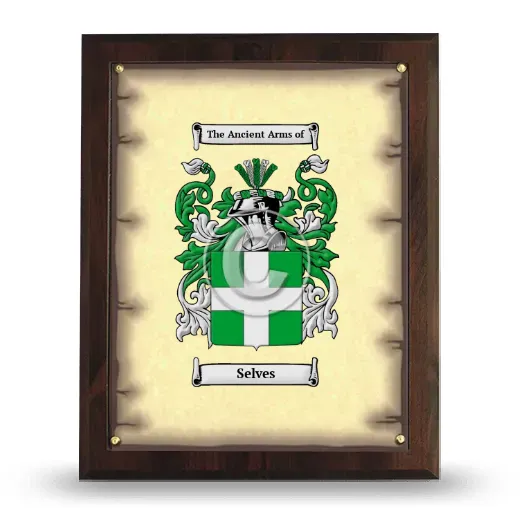 Selves Coat of Arms Plaque