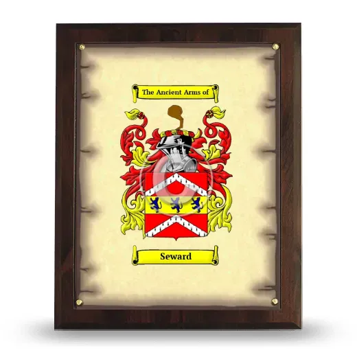 Seward Coat of Arms Plaque