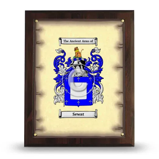 Sewat Coat of Arms Plaque