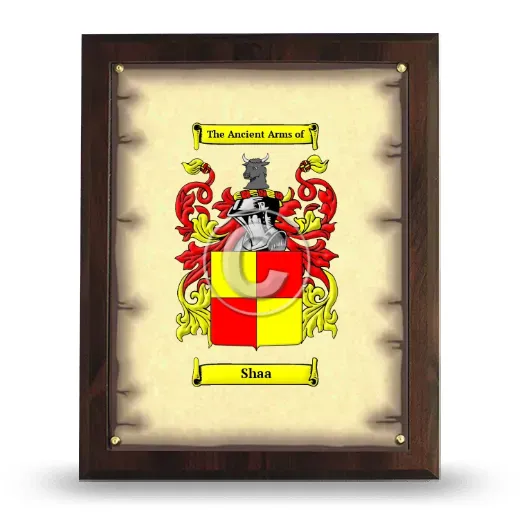 Shaa Coat of Arms Plaque